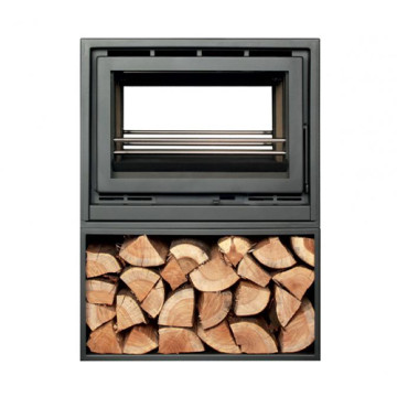 Salamandra a Lenha Osiris Stand Dupla Face 1000c/Pé - Albicalor